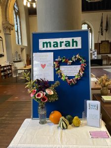Floral display at St Laurence’s Church